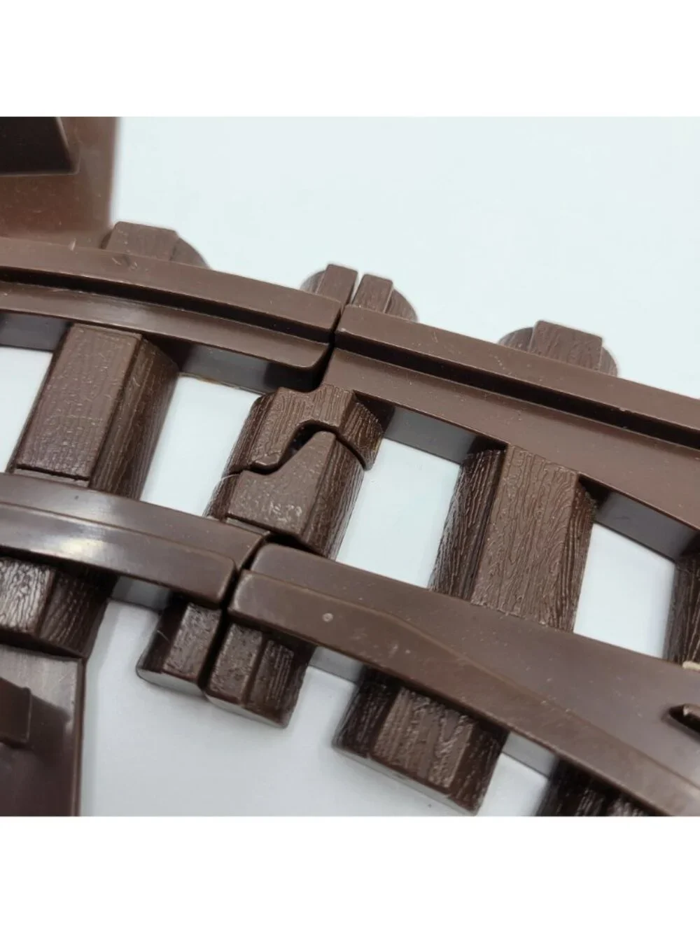 K'NEX Lincoln Logs Lot of 8 Replacement Dark Brown Train Tracks